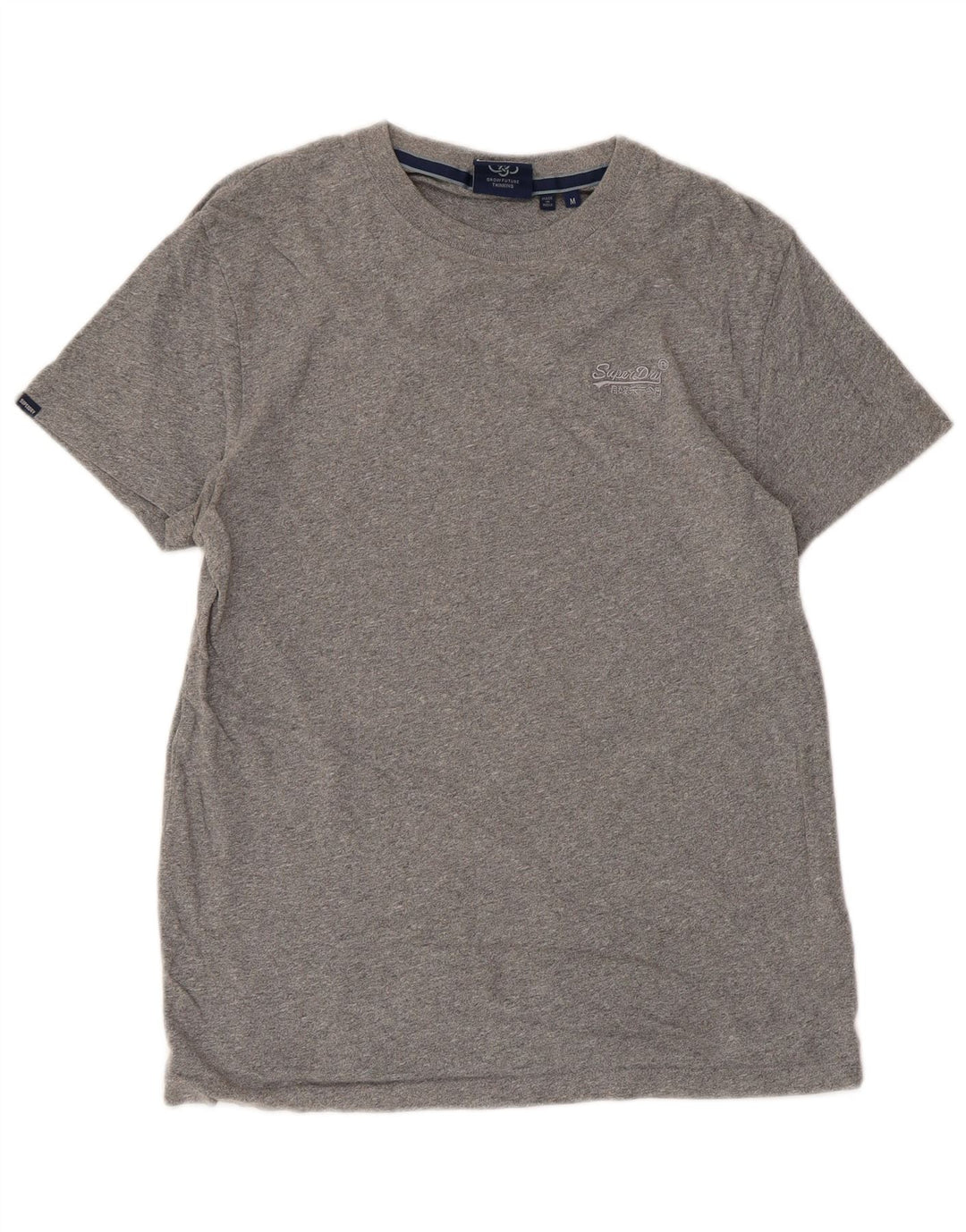 Camiseta feminina SUPERDRY Top UK 12 algodão cinza médio