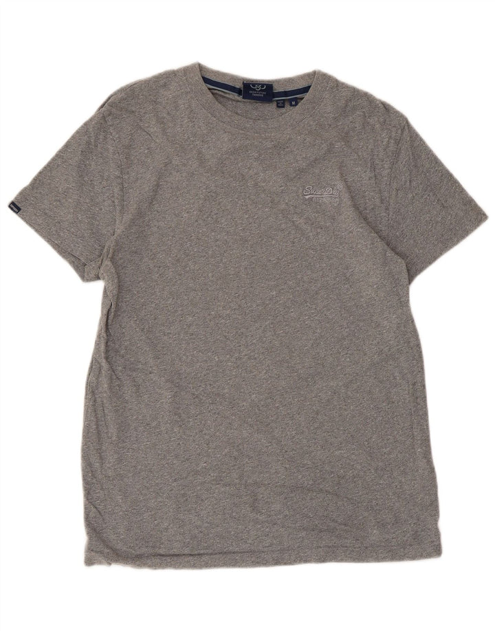 Camiseta feminina SUPERDRY Top UK 12 algodão cinza médio