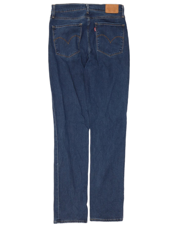 Calça jeans feminina Levi's 724 High Rise Straight W29 L30 azul algodão