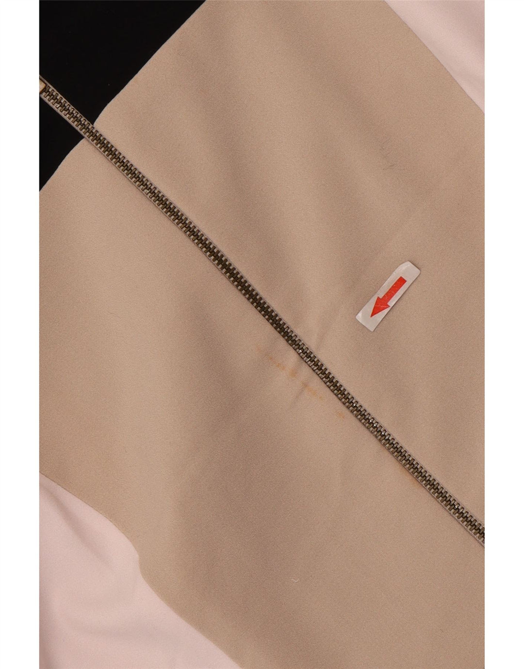Jaqueta bomber feminina Marks & Spencer Reino Unido 12 bloco colorido bege médio