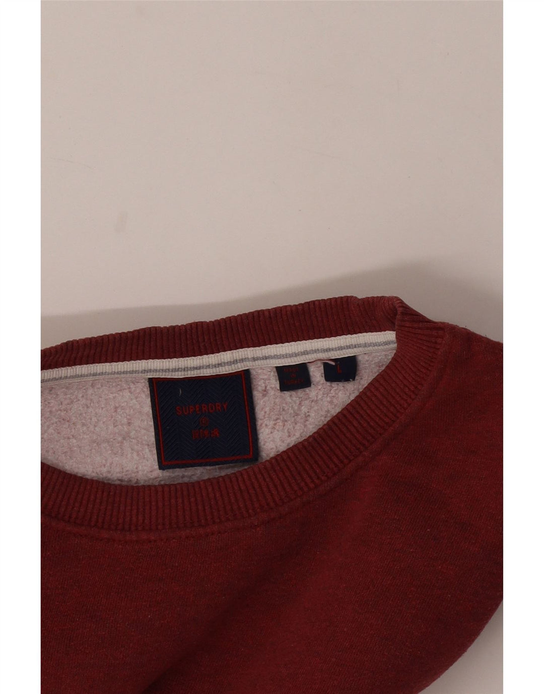 Superdry moletom masculino jumper grande vermelho