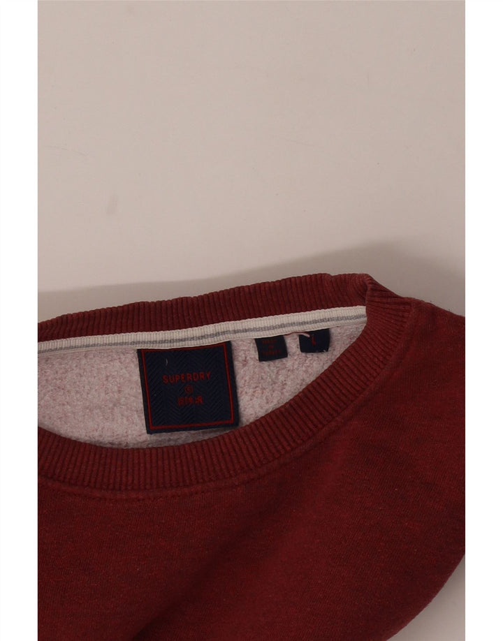 Superdry moletom masculino jumper grande vermelho
