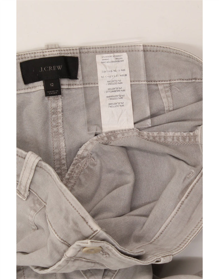J. CREW Womens Joggers Cropped Trousers US 12 Large W34 L25 Grey Cotton Vintage J. Crew and Second-Hand J. Crew from Messina Hembry 