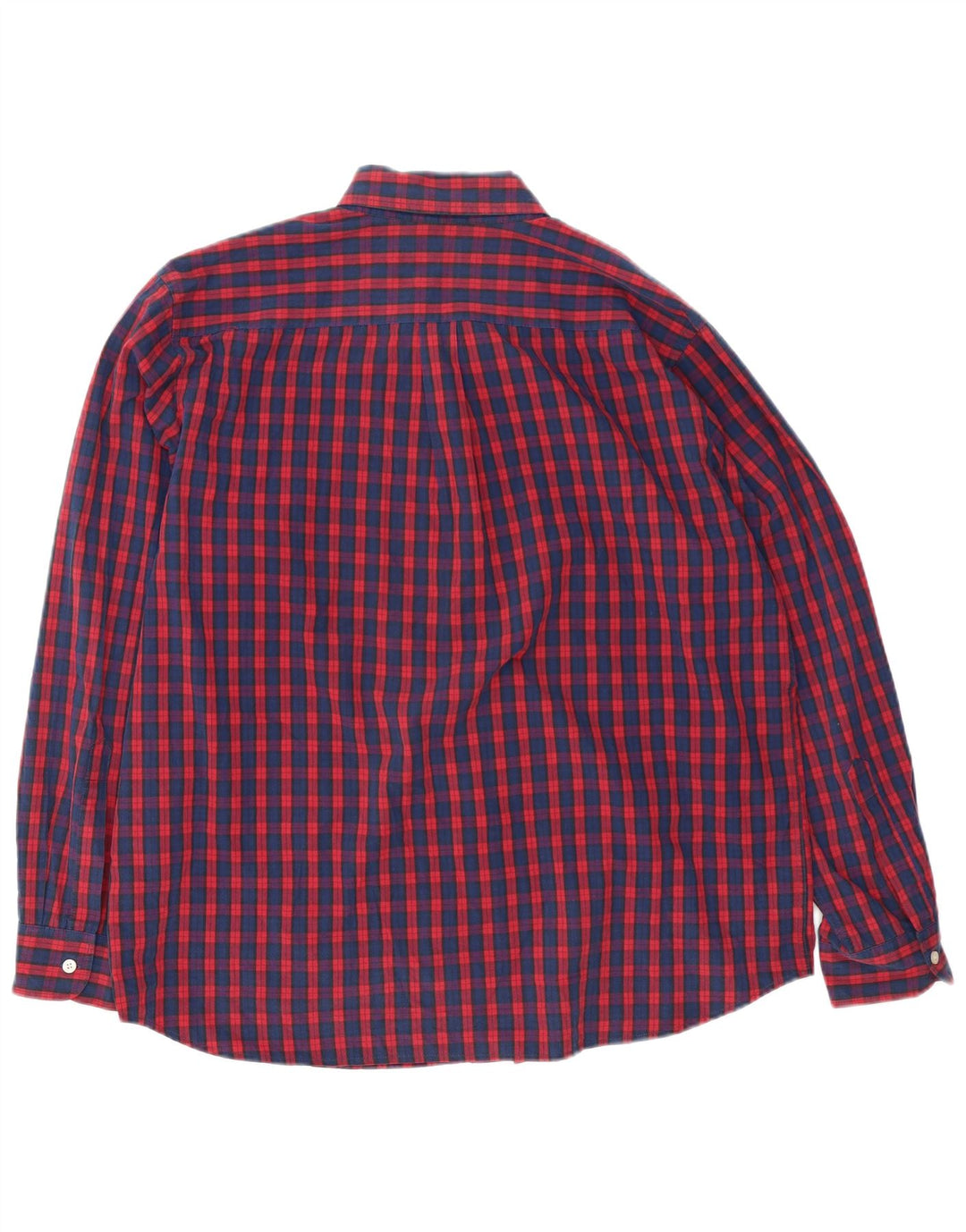 Camisa masculina Dockers Standard Fit XL algodão xadrez vermelho