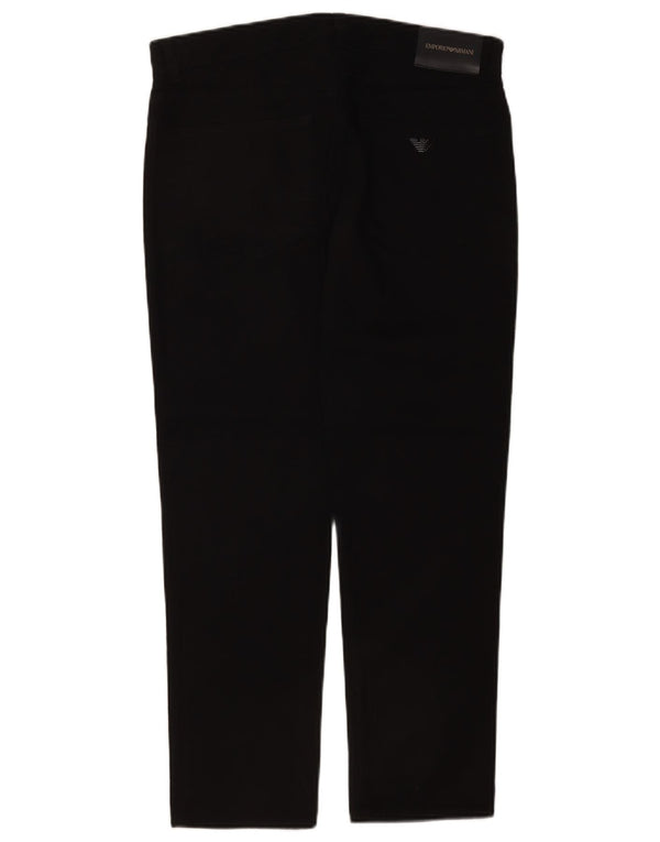 Jeans Emporio Armani feminino gráfico slim W29 L28 algodão preto