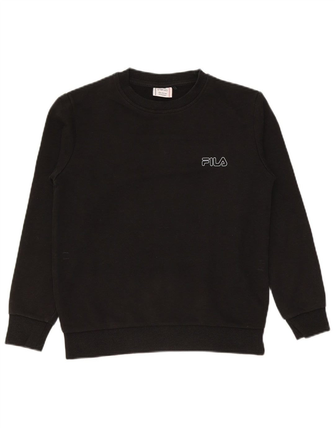 Moletom Fila Boys Jumper 11-12 Anos Preto Algodão