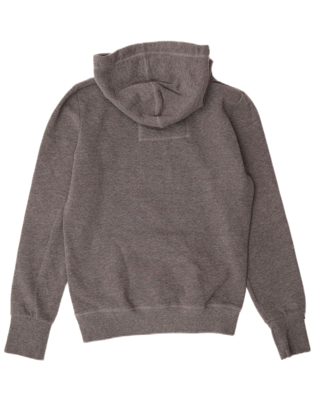 Jumper com capuz feminino SUPERDRY UK 10 pequeno algodão cinza