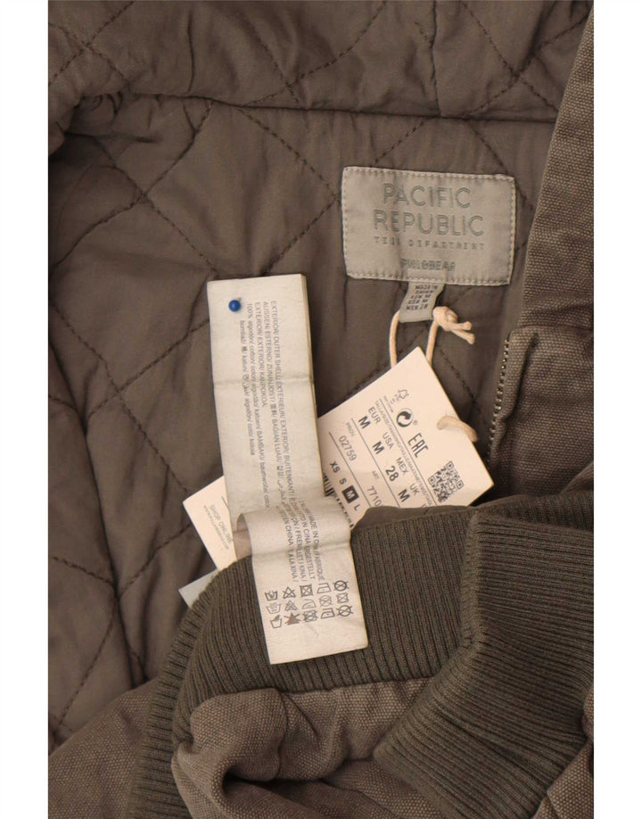 Jaqueta bomber feminina Pull & Bear Pacific Republic UK 14 médio cáqui