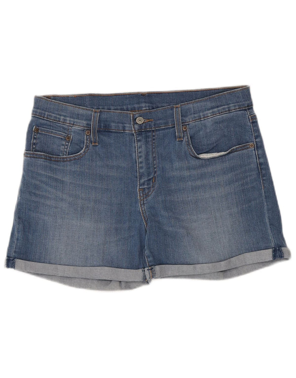 Shorts jeans feminino Levi's W31 grande algodão azul