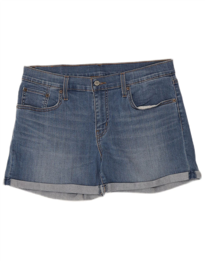 Shorts jeans feminino Levi's W31 grande algodão azul