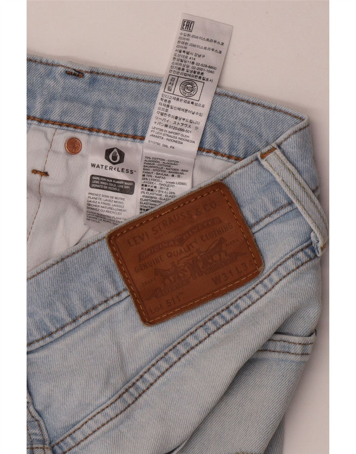 Levi's Masculino 511 Slim Jeans W31 L34 Azul Algodão