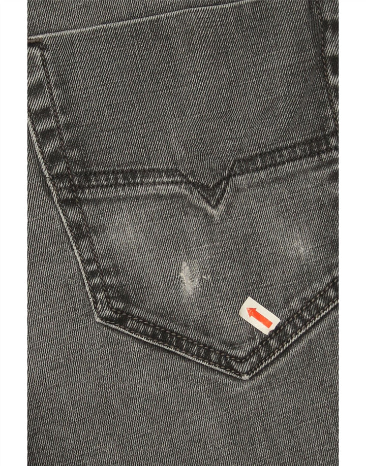 Jeans Slim Masculino Diesel W32 L32 Algodão Cinza