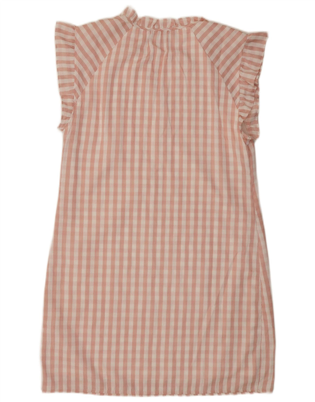 Vestido bainha feminino DKNY EU 42 grande poliéster guingão rosa