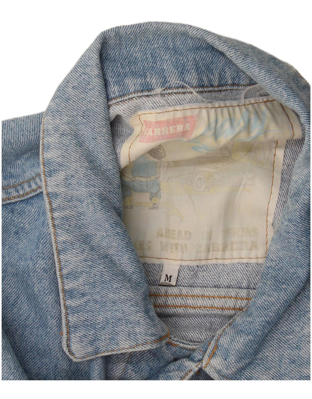 Jaqueta jeans masculina Carrera UK 38 azul médio