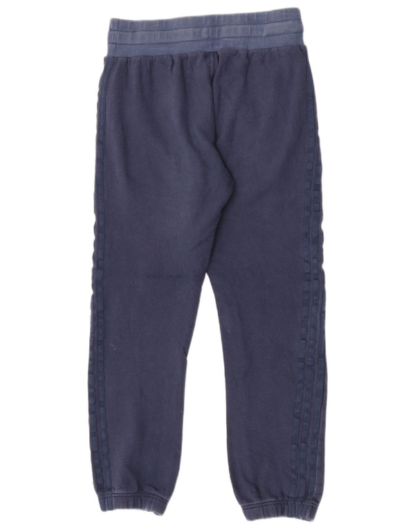 Adidas Mens Tracksuit Trousers Joggers Medium Navy Blue Colourblock Cotton