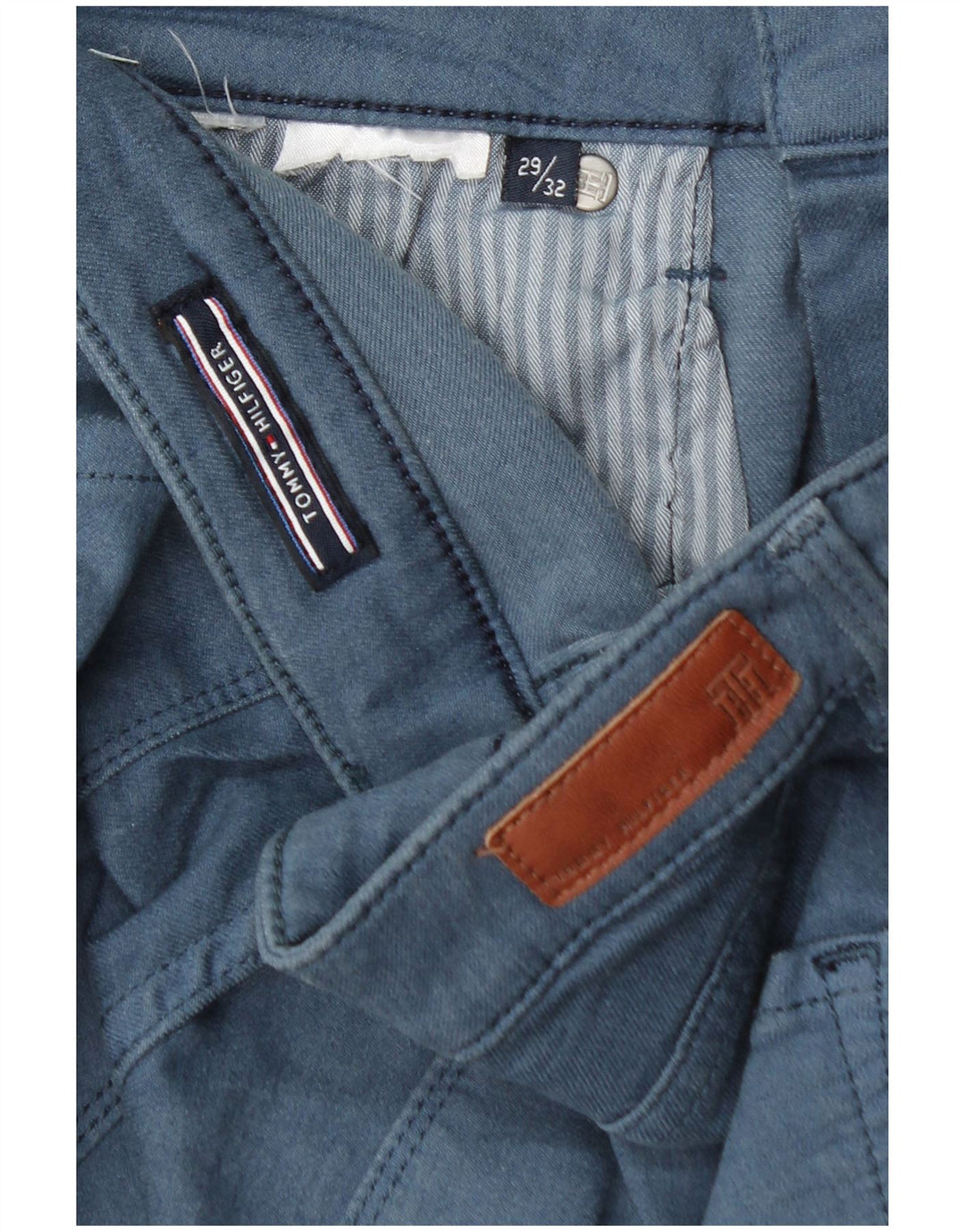 Calça casual skinny feminina TOMMY HILFIGER W29 L32 azul