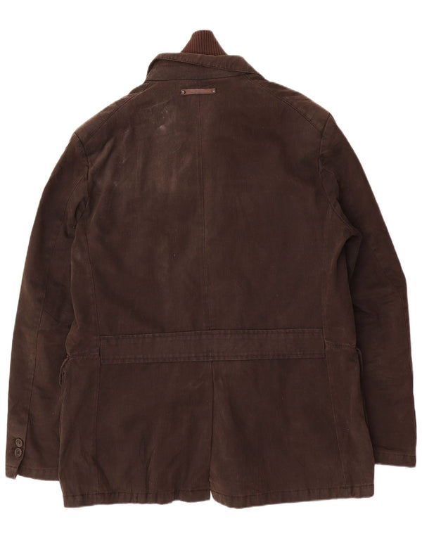 Jaqueta utilitária masculina Marlboro Classics EU 56 3XL algodão cáqui