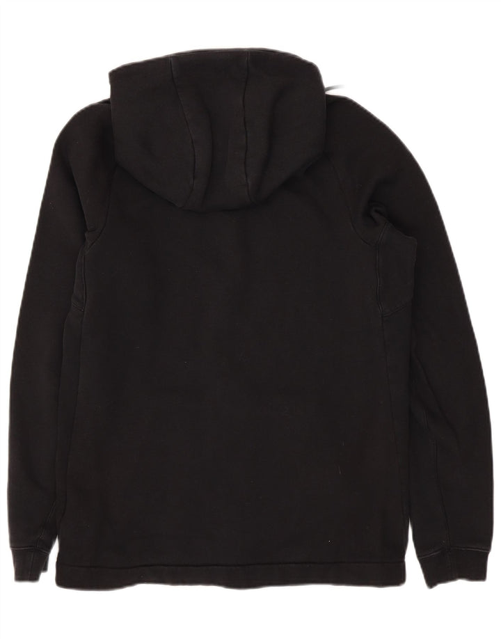 Suéter feminino Nike com capuz e zíper UK 14 médio preto algodão