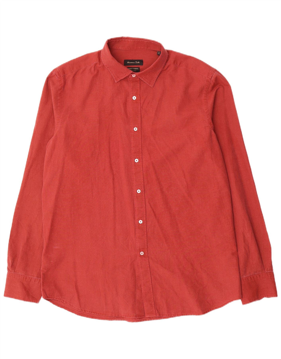 Camisa masculina Massimo Dutti XL algodão vermelho