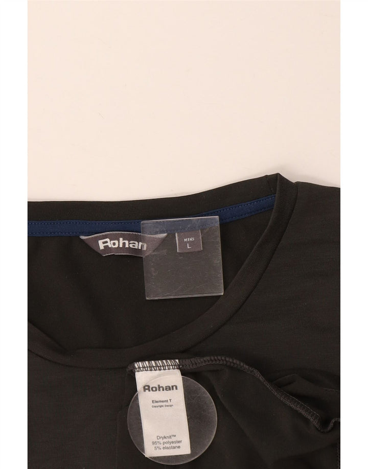 Camiseta masculina ROHAN grande poliéster cinza