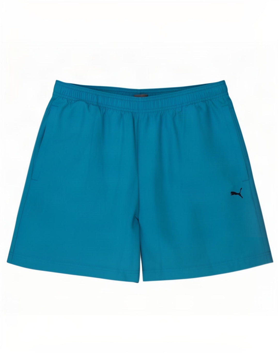 Shorts esportivos gráficos masculinos Puma azul médio