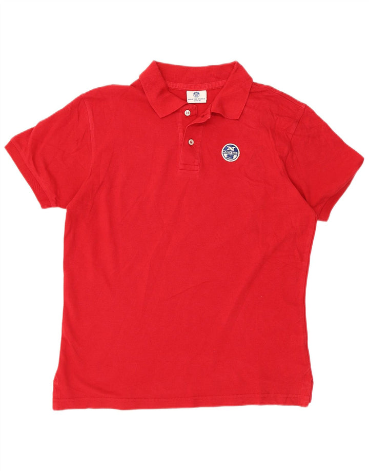 Camisa polo masculina North Sails médio algodão vermelho