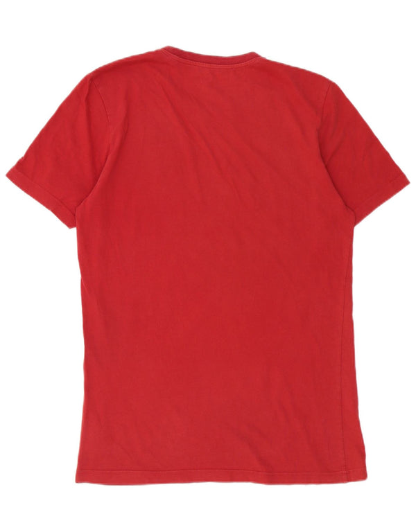 Adidas Mens Graphic T-Shirt Top Small Red Cotton