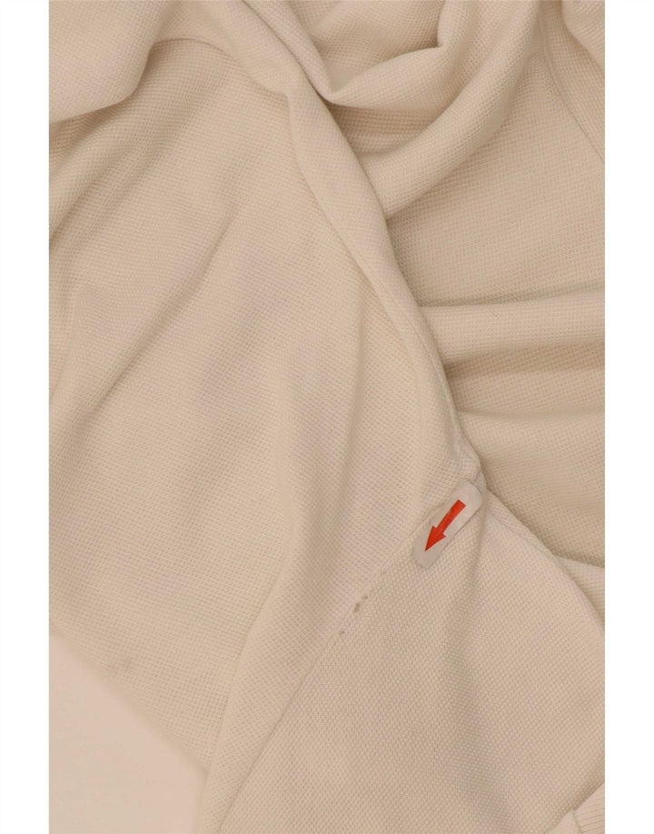 Camisa polo masculina Lacoste tamanho 6 XL branca