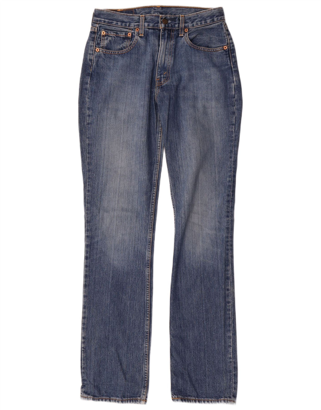 Calça jeans feminina Levi's 595 Straight W31 L34 azul algodão