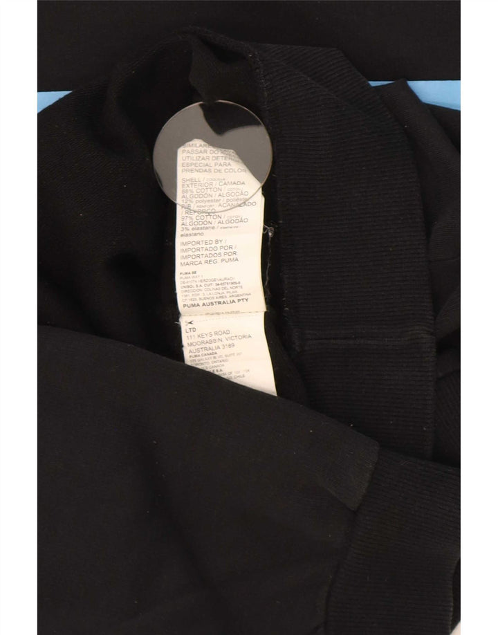 Puma moletom masculino jumper grande preto colorblock algodão
