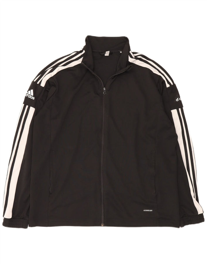 Adidas Mens Aeroready Graphic Tracksuit Top Jaqueta 2XL Poliéster Preto