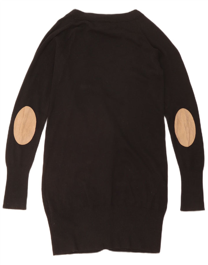 Suéter cardigã feminino Longline ZARA Reino Unido 10 pequeno preto