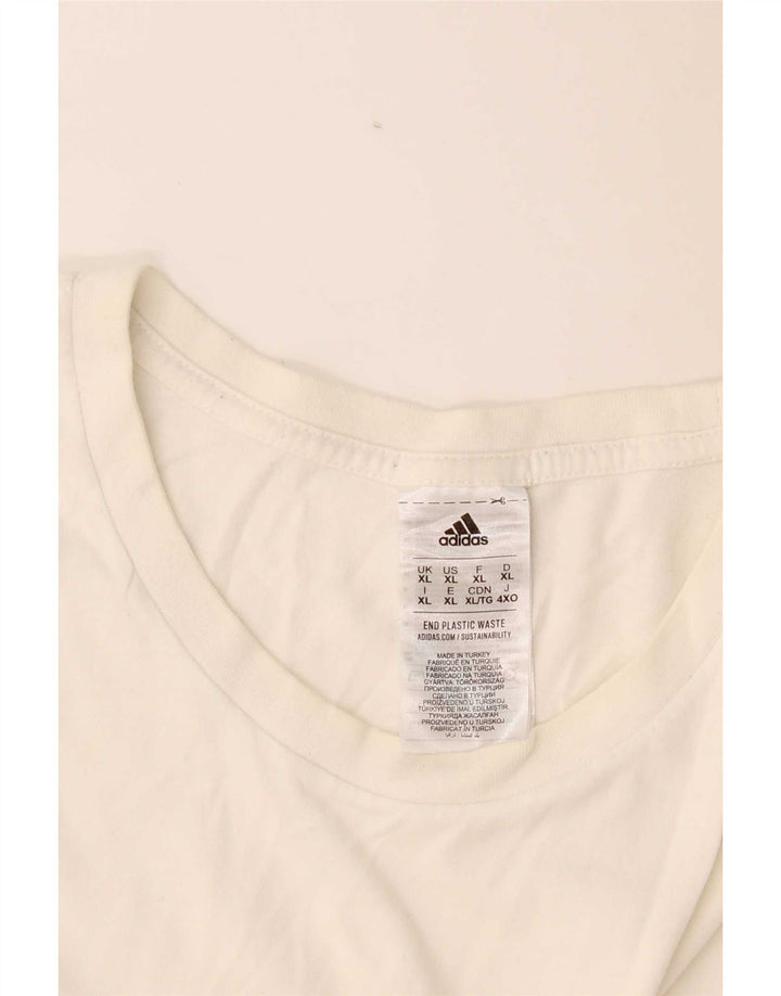 Camiseta Adidas Masculina Graphic Top XL Algodão Branco