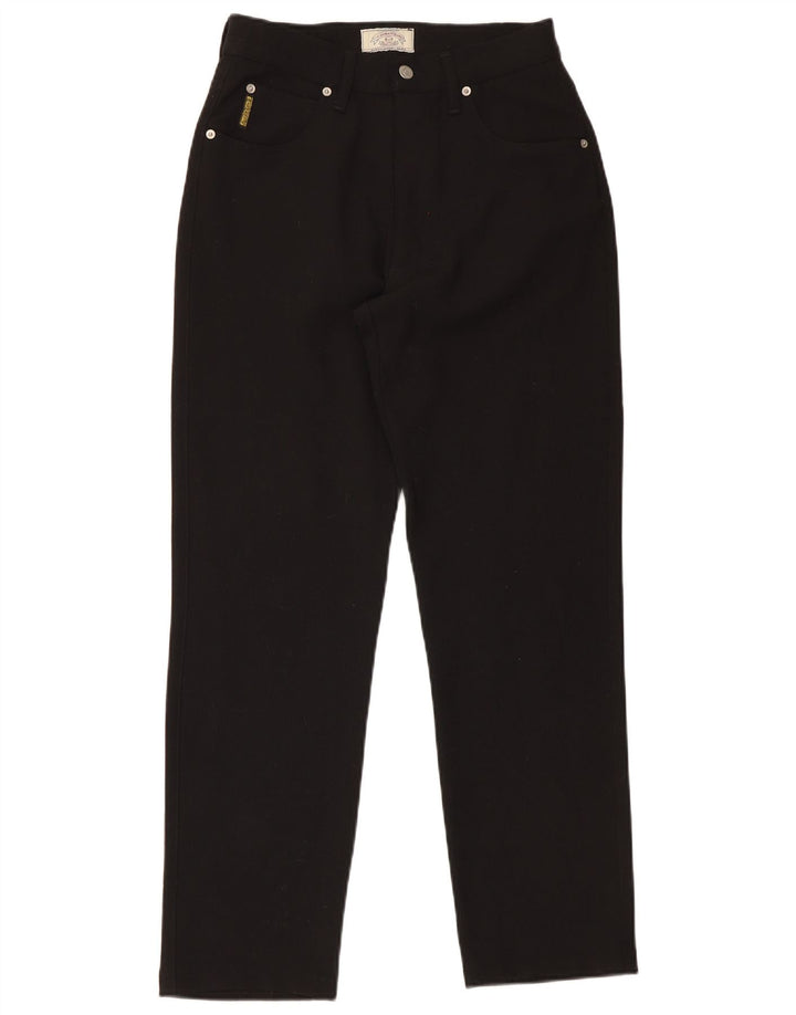 Calça feminina casual slim Armani W31 L31 lã preta