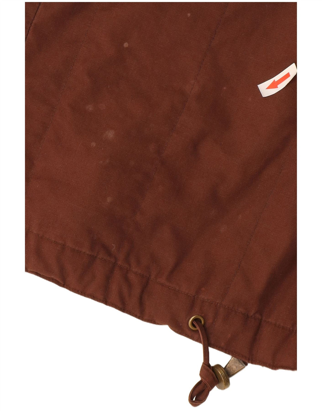 Colete feminino vintage grande UK 10 algodão marrom pequeno