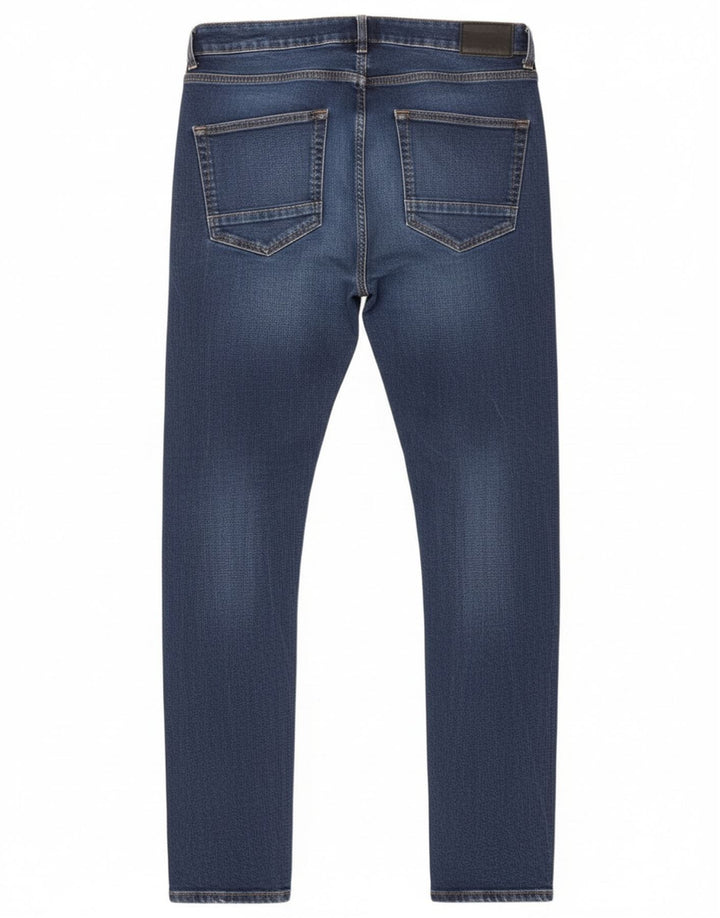 Bench Mens Skinny Jeans W34 L34 Azul Algodão
