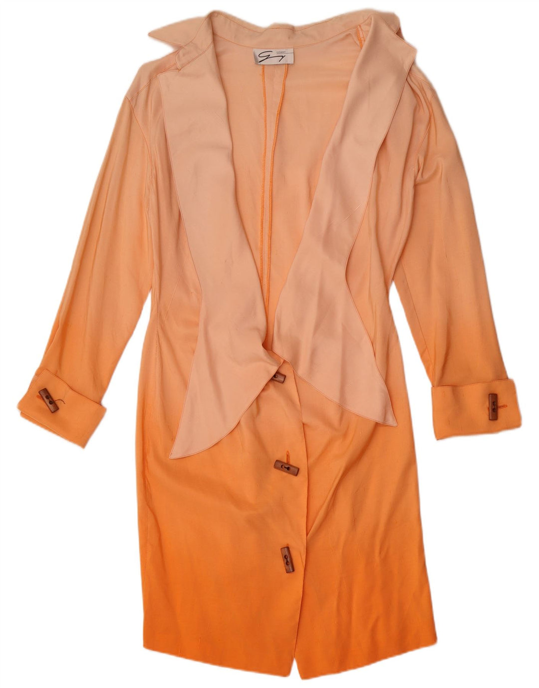 Vestido camisa feminino Genny EUA 8 médio laranja