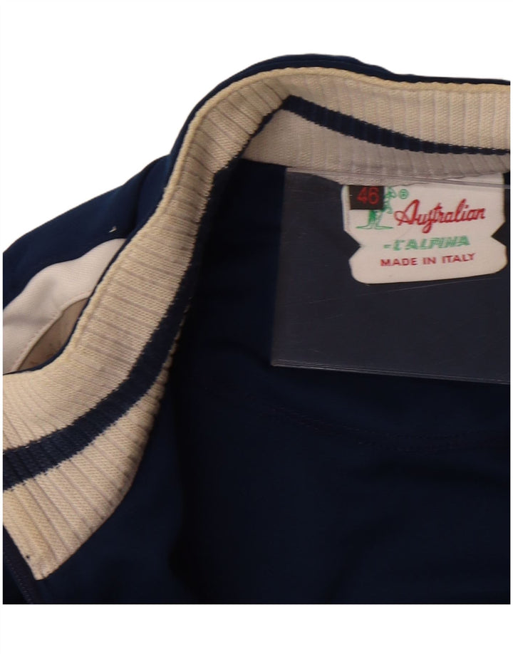 AUSTRALIAN L'ALPINA Jaqueta masculina de treino IT 46 poliéster azul pequeno