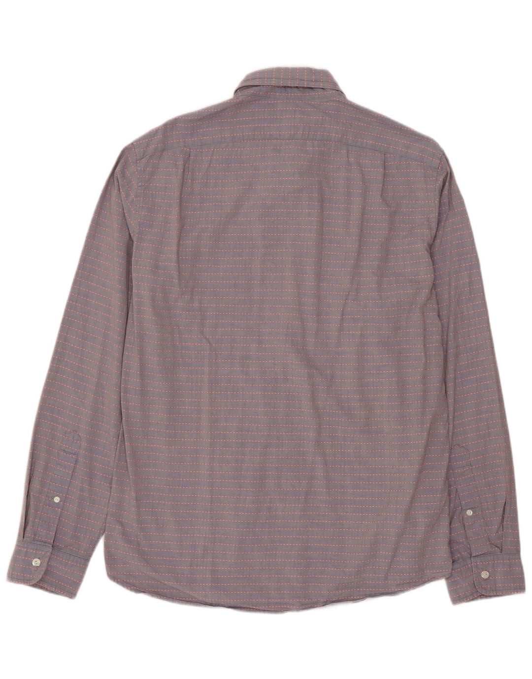 J. CREW Camisa masculina slim fit de algodão listrado cinza médio