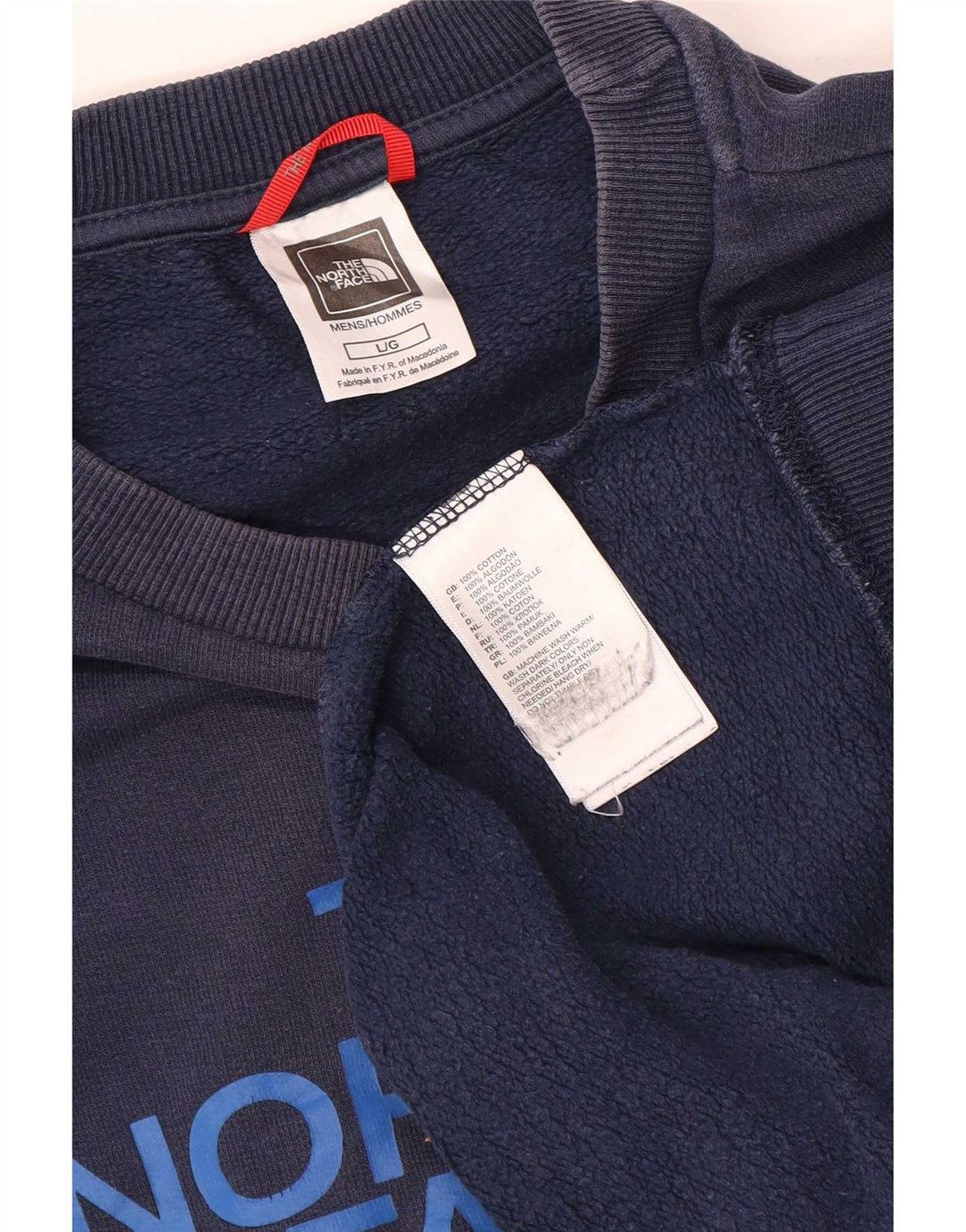 Suéter masculino The North Face Graphic Regular Fit grande azul marinho