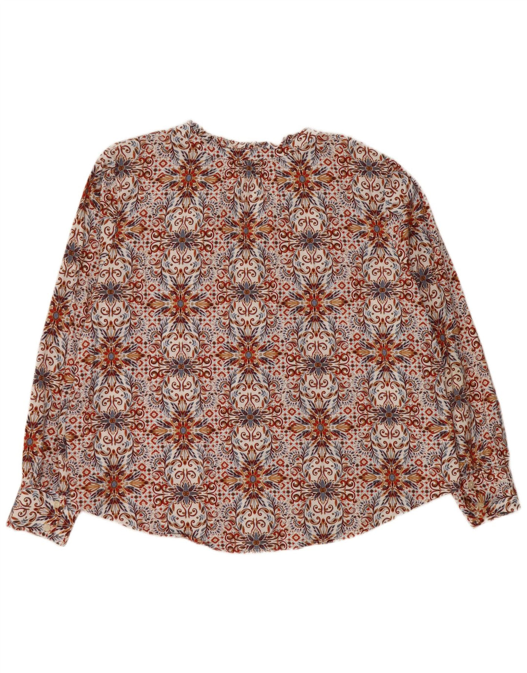 Blusa feminina LOFT com camisa overshirt Reino Unido 18 XL algodão paisley multicolorido