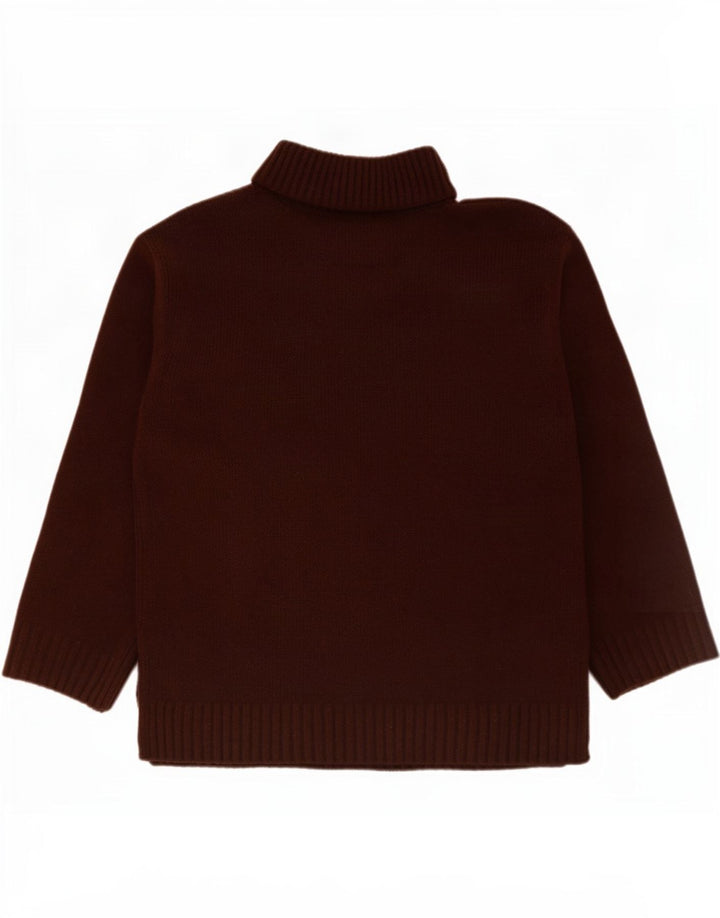 Suéter feminino Marks & Spencer com gola redonda Reino Unido 14 médio Borgonha