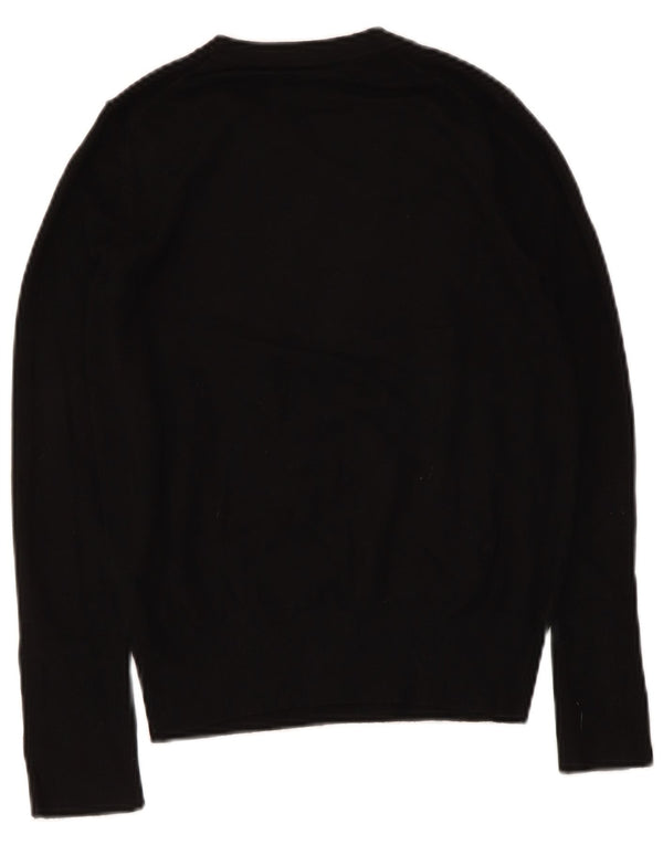 Suéter Zara feminino com gola canoa UK 12 médio preto