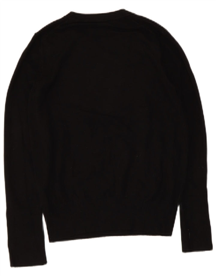 Suéter Zara feminino com gola canoa UK 12 médio preto