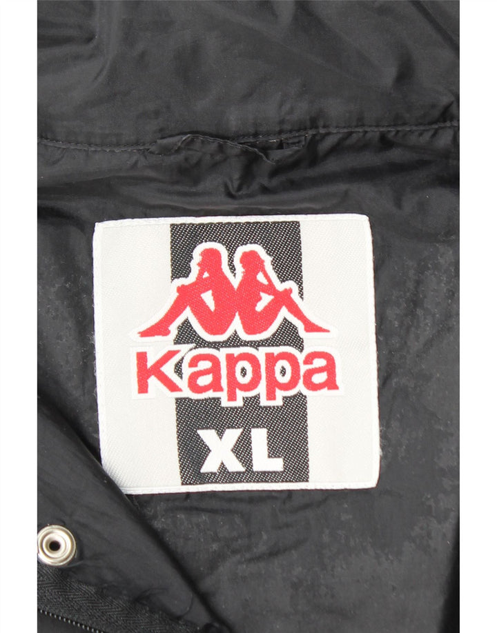 Jaqueta corta-vento masculina KAPPA UK 42 XL preto nylon