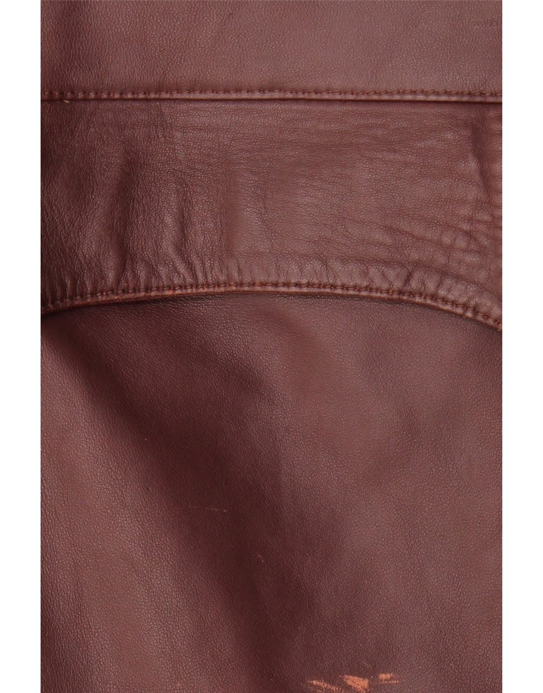 Jaqueta de couro feminina vintage IT 50 XL couro borgonha