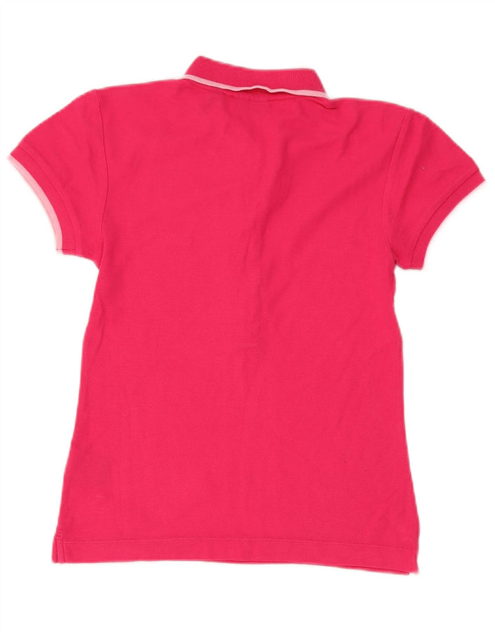 Camisa polo feminina Fila UK 12 algodão rosa médio