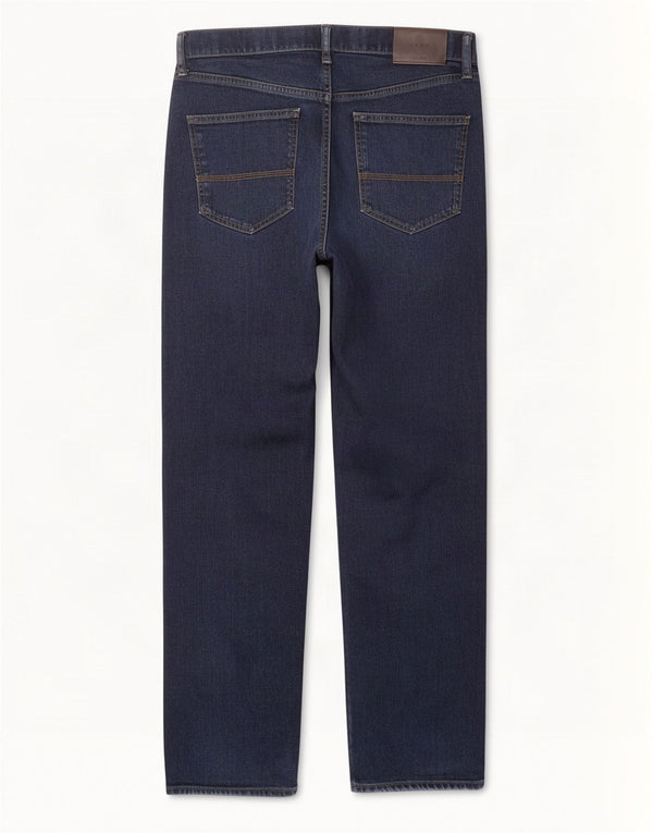 Jeans retos masculinos Marks & Spencer W34 L33 algodão azul marinho
