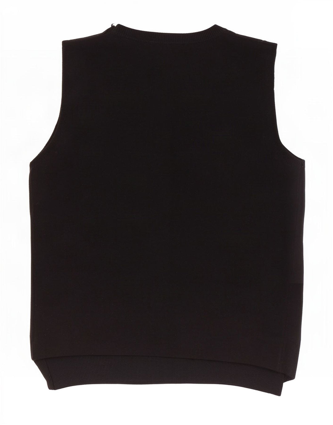 Zara Womens Vest Tank Top UK 12 Médio Preto Viscose