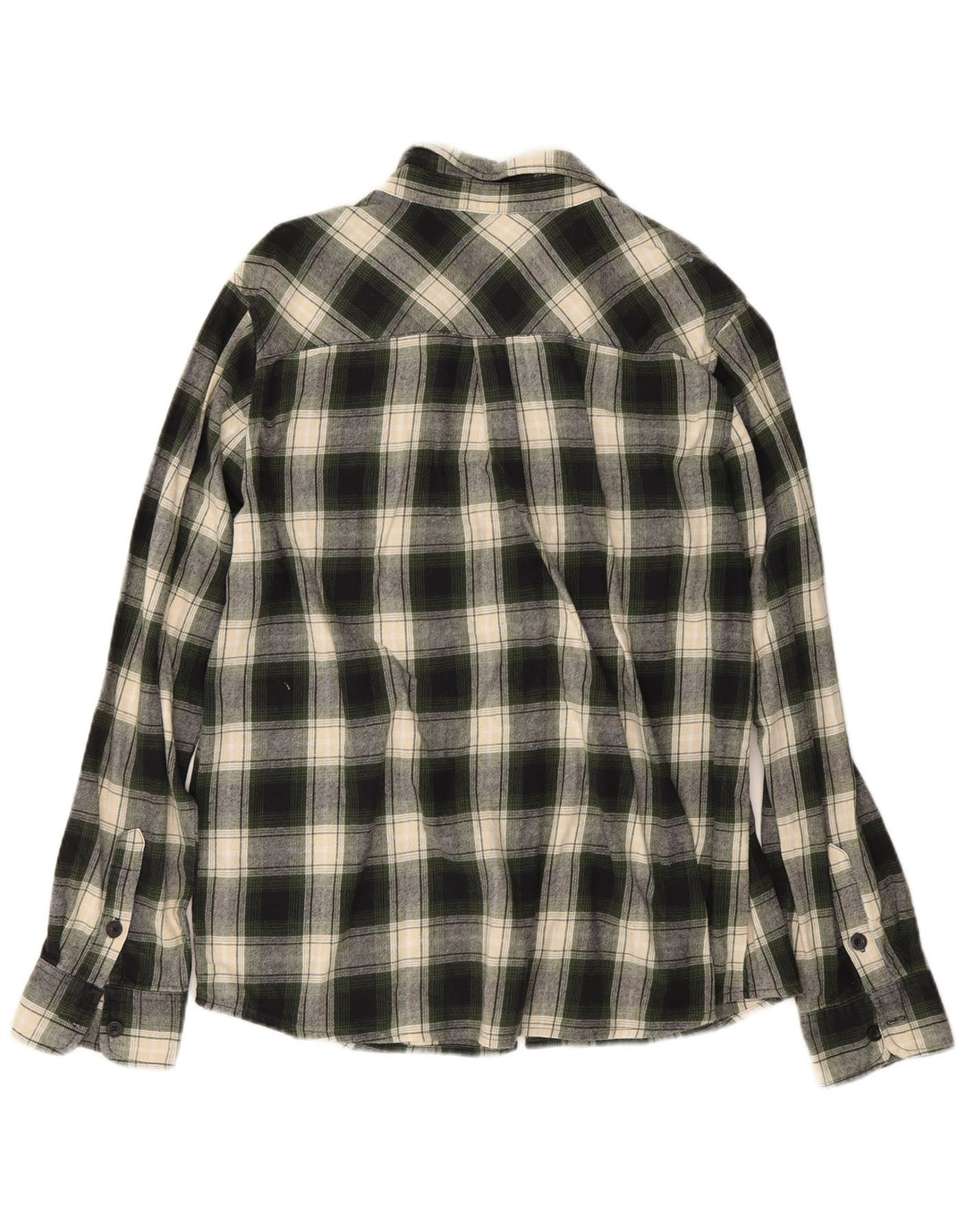 Camisa masculina de flanela Mountain Warehouse XL verde algodão xadrez